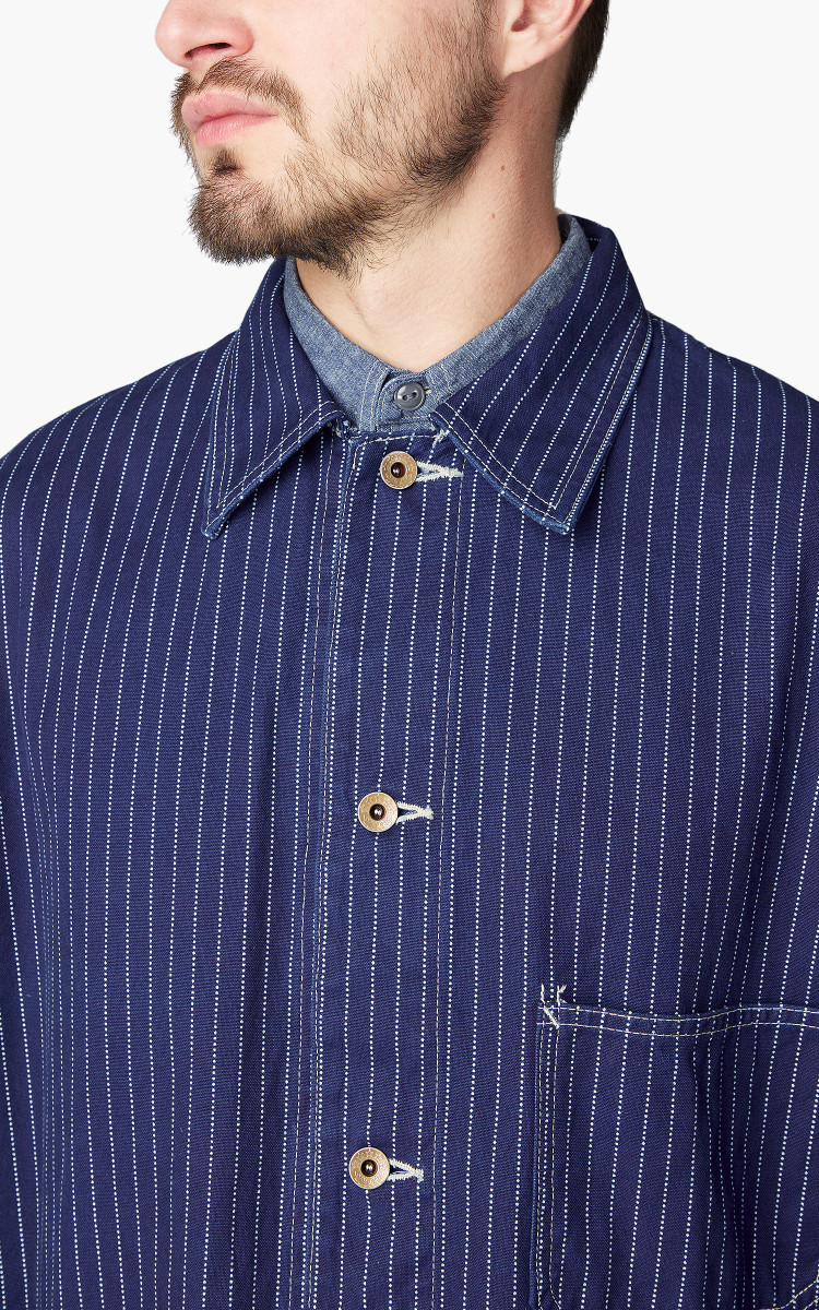ジャケット・アウター FULLCOUNT INDIGO WABASH COVERALL 2877 38 FULLCOUNT INDIGO WABASH COVERALL 2877 38