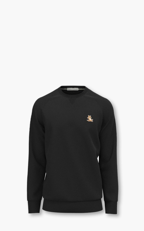 Maison Kitsuné Chillax Fox Patch Classic Sweatshirt Black