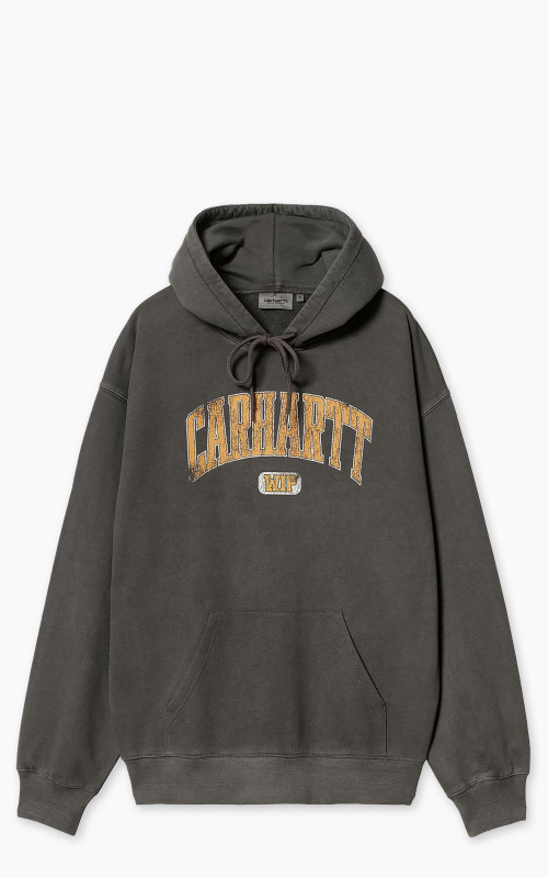 Carhartt WIP Hooded Library Sweatshirt Garment Dyed Black