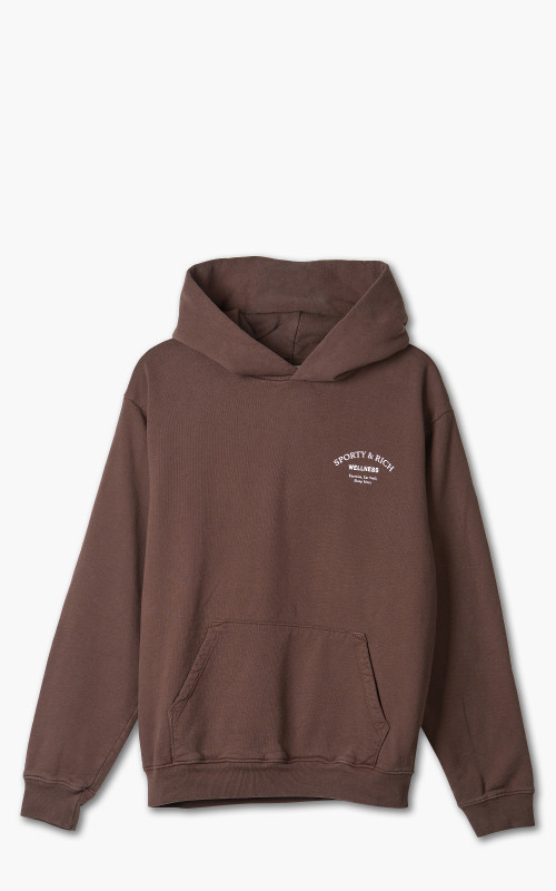 Sporty & Rich Wellness Studio Hoodie Chocolate