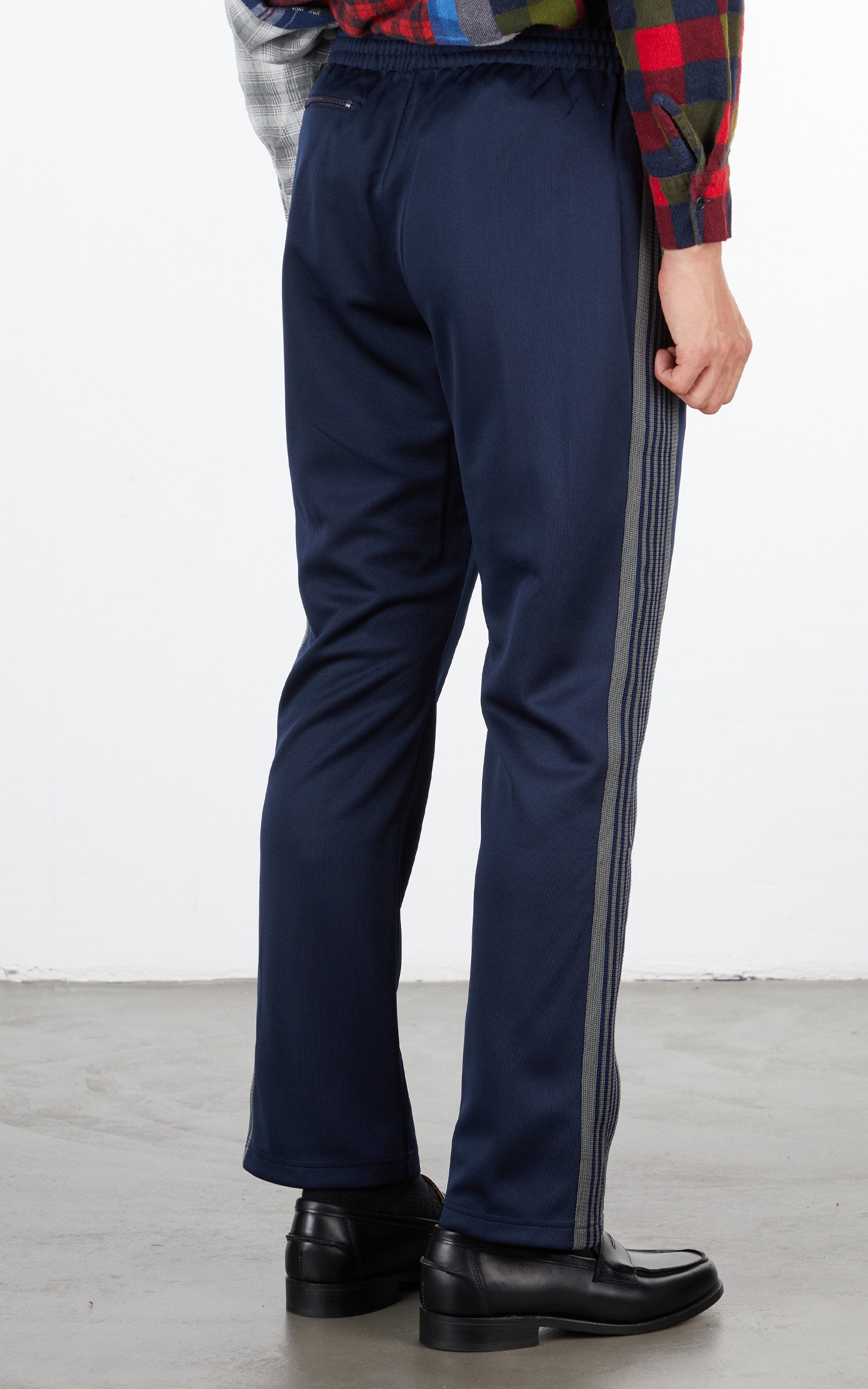 Needles Narrow Track Pant Poly Smooth Navy | Cultizm