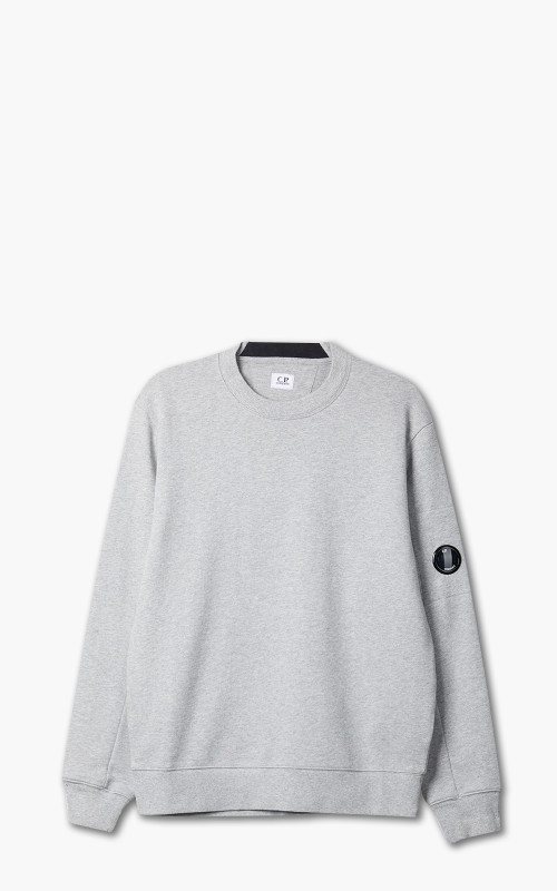 C.P. Company Diagonal Raised Fleece Jumper Grey Melange