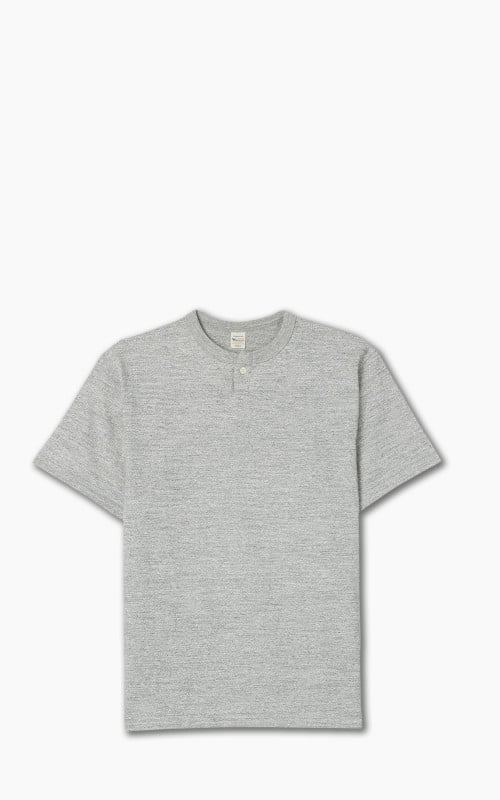 Warehouse & Co. Lot 4082 One Button Henley T-Shirt Heather Grey