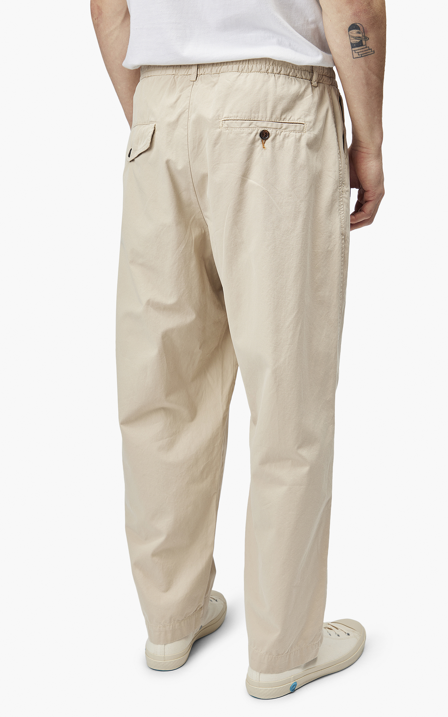 Universal Works Oxford Pant Summer Canvas Sand | Cultizm