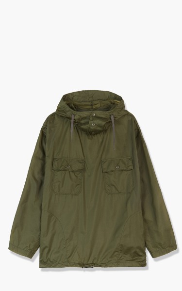 Engineered Garments Cagoule Shirt Olive Nylon Micro Ripstop 22S1A010-KD001