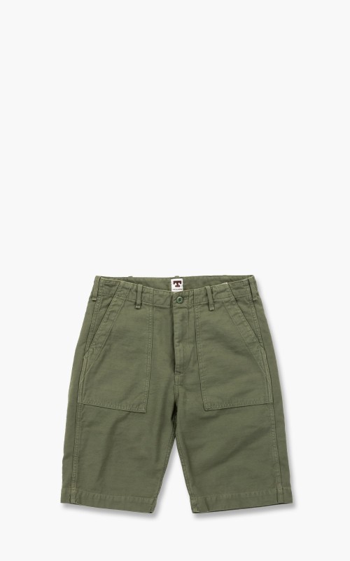 Tellason Fatigue Shorts Sateen Olive