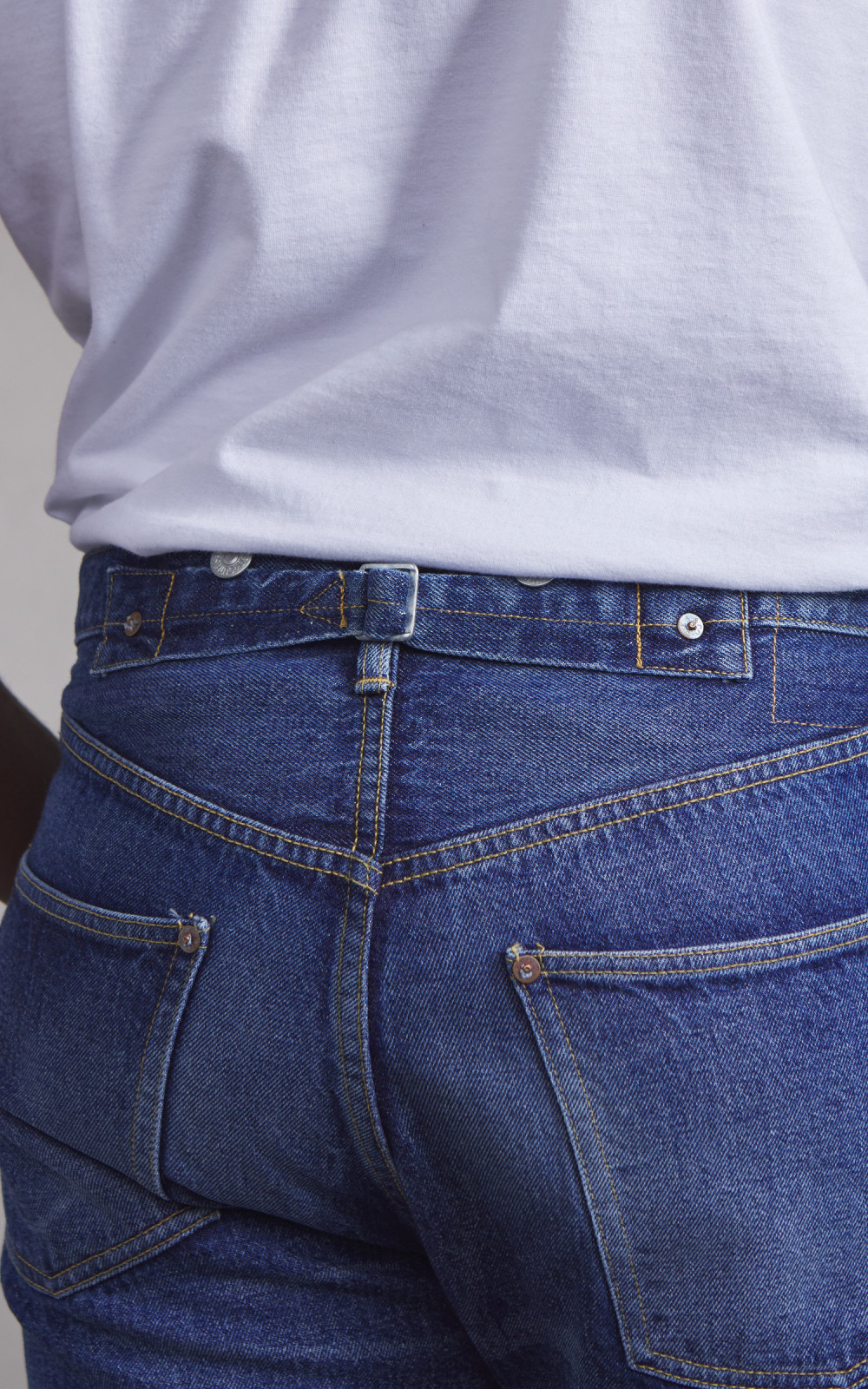 Kaptain Sunshine 1930 Straight Denim Pants Vintage Wash