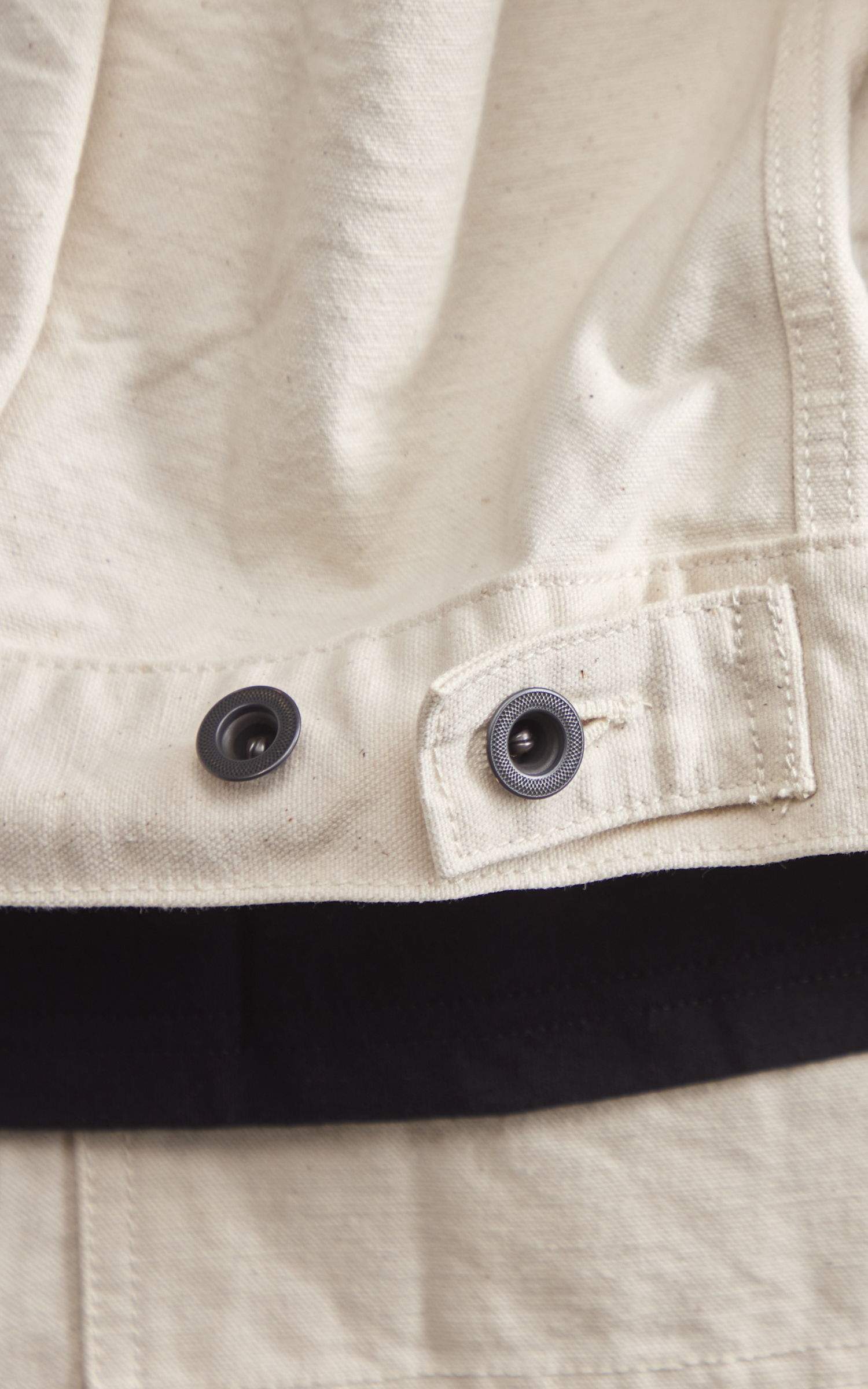 FOB Factory F2445 Cotton Duck Jacket Ecru | Cultizm