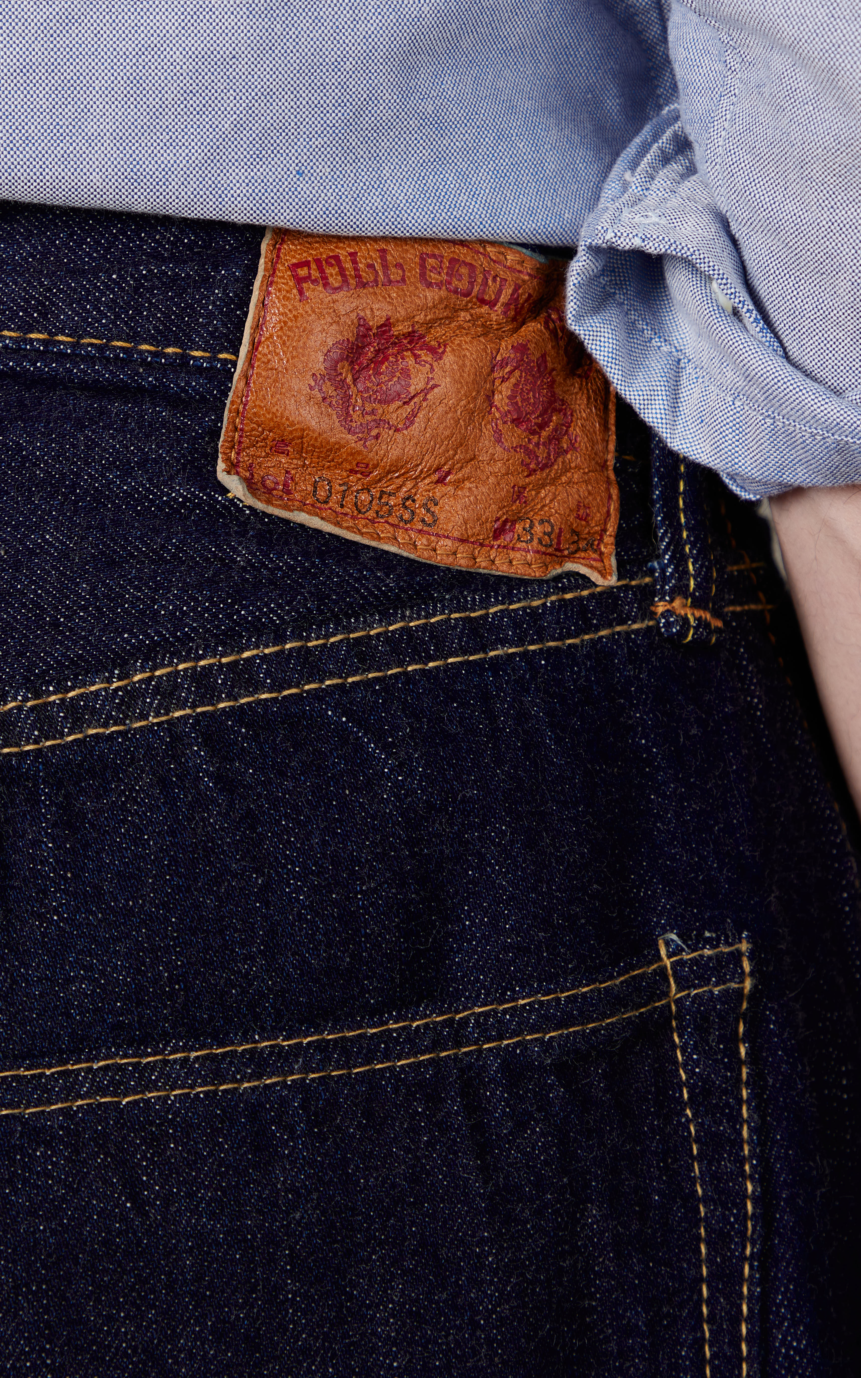 Fullcount 0105SSW Wide Selvedge Denim Super Smooth One Wash Indigo | Cultizm