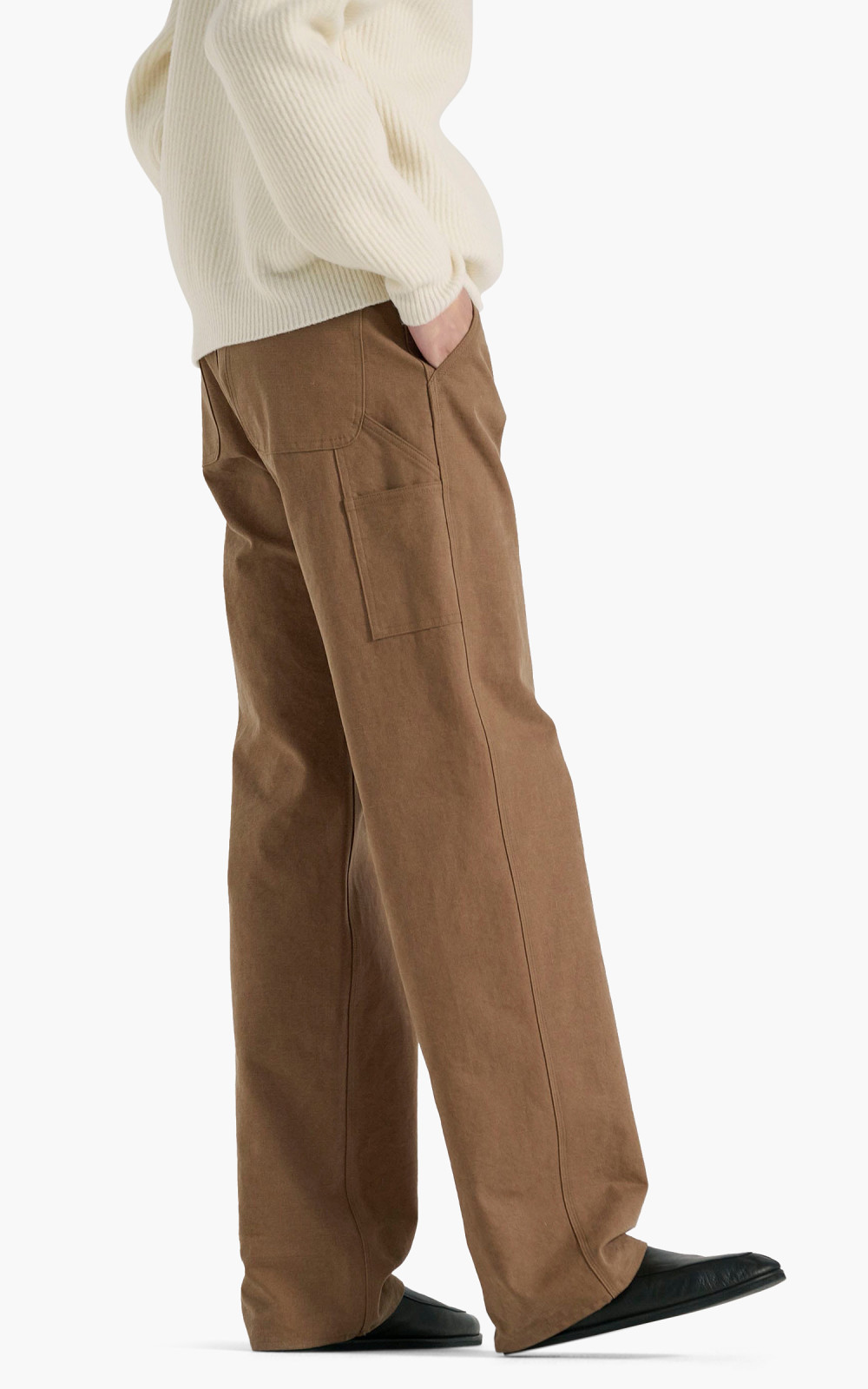 Auralee Washed Heavy Canvas Pants Brown | Cultizm