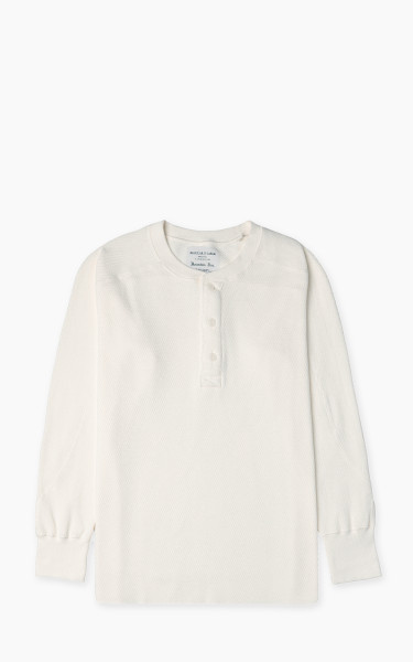Houston Heavy Thermal L/S Henley Offwhite