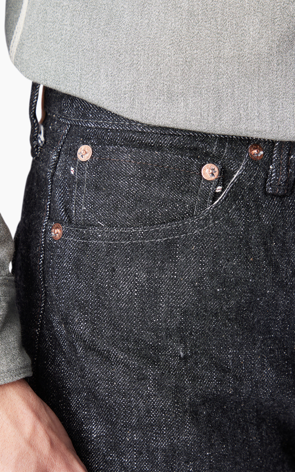 Samurai Jeans S5000BK II Zero Straight Fit Jeans Black 17oz Samurai Jeans S5000BK II Zero Straight Fit Jeans Black 17oz