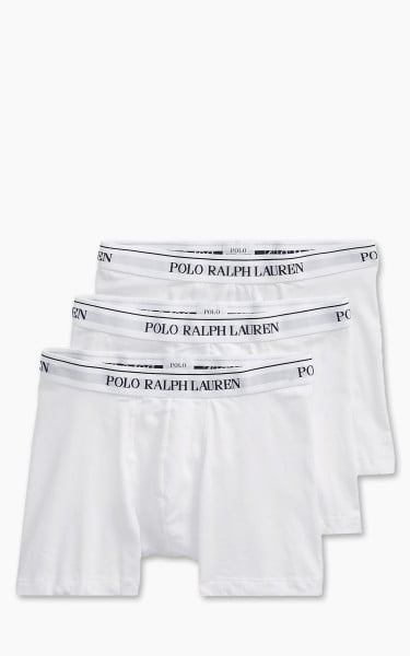Polo Ralph Lauren Stretch-Cotton Boxer Brief 3-Pack White