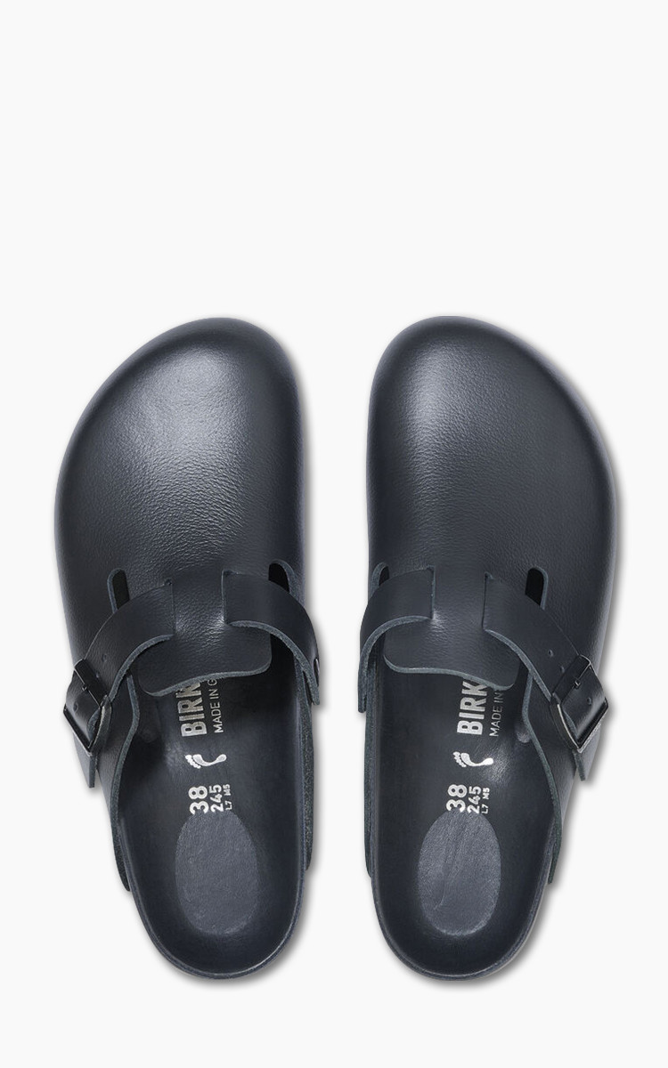Birkenstock Boston Exquisite Natural Leather Black | Cultizm