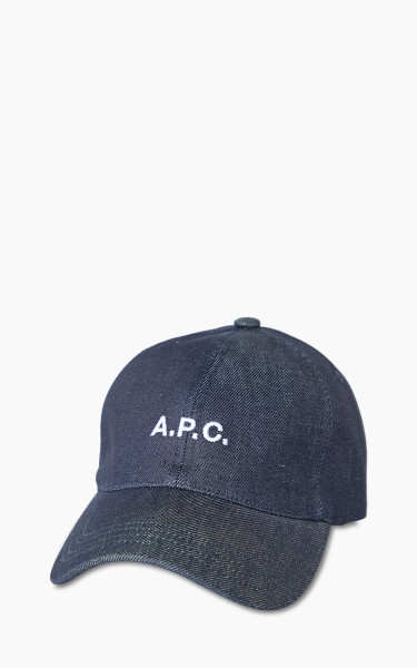 A.P.C. Charlie Casquette Baseball Cap Indigo | Cultizm