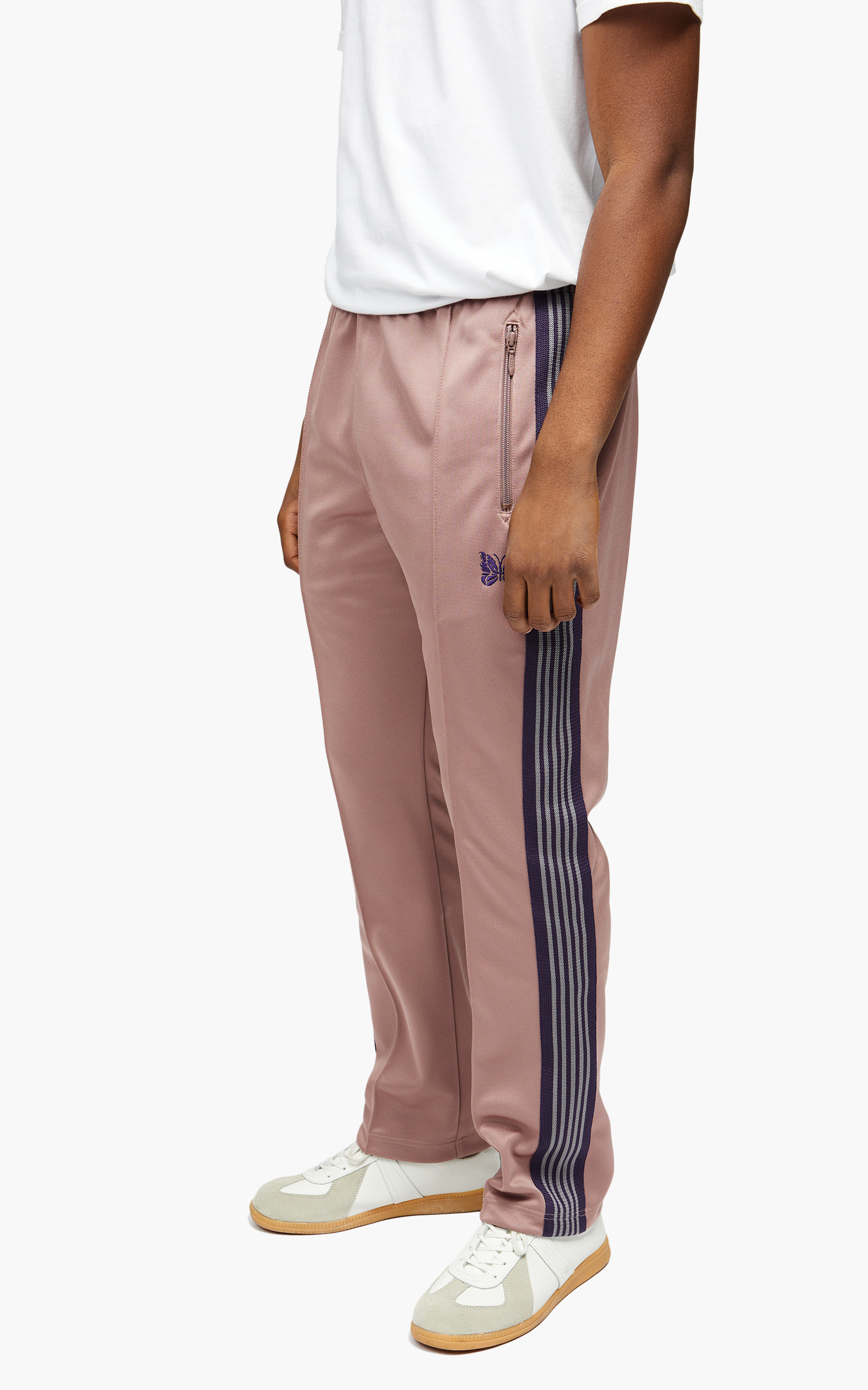 Poly Track Pants Taupe by Needles