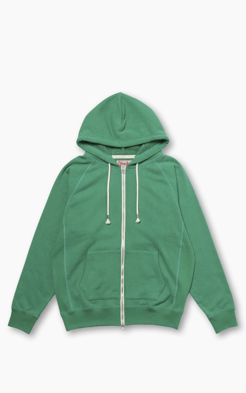 Wonder Looper Zip Hoodie Super Looper French Terry Green