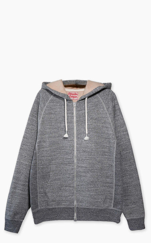 Wonder Looper Zip Hoodie Fleeced Foxfibre® Charcoal