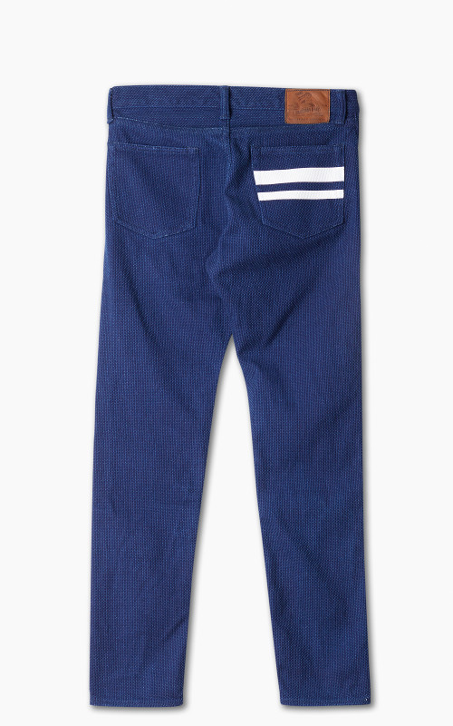 Momotaro Jeans Indigo Sashiko Narrow Tapered GTB Stripes Indigo