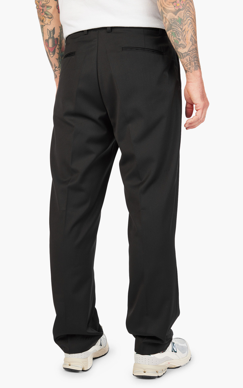 FrizmWORKS Side Adjust Two Tuck Slacks Black | Cultizm
