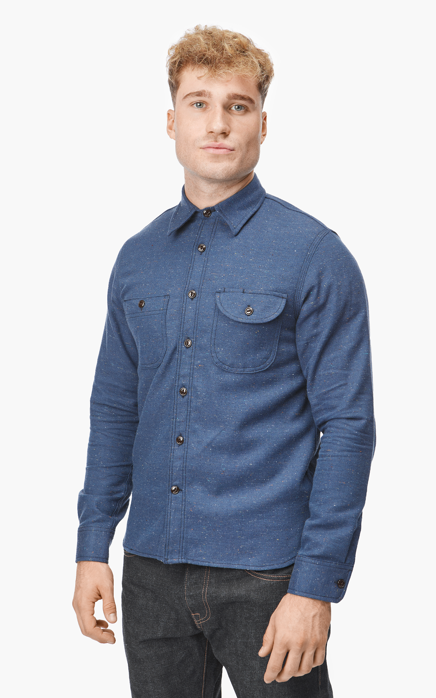 Rogue Territory Work Shirt Navy Rainbow Nep | Cultizm