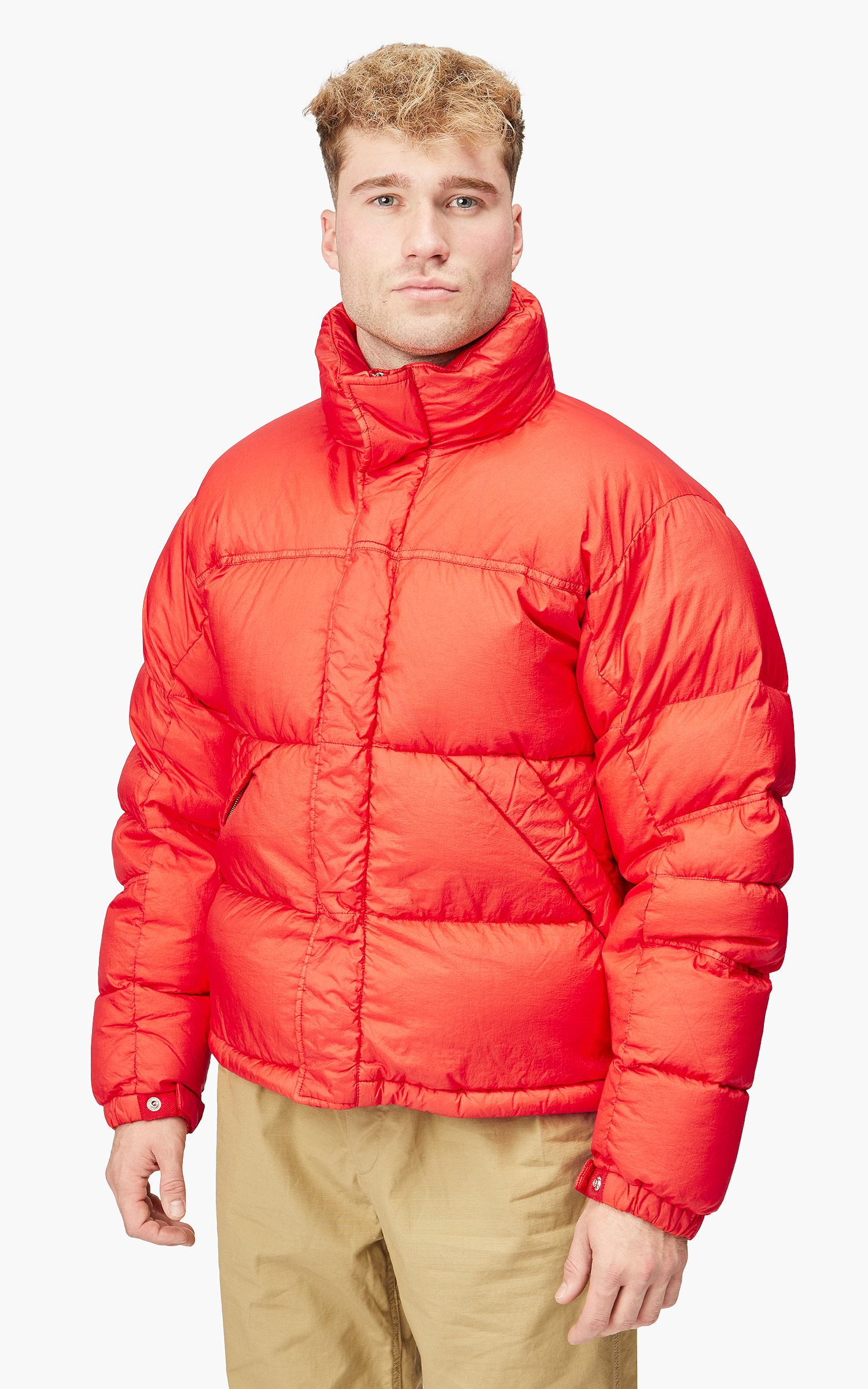 Ten C Aspen Down Jacket Lobster Orange | Cultizm