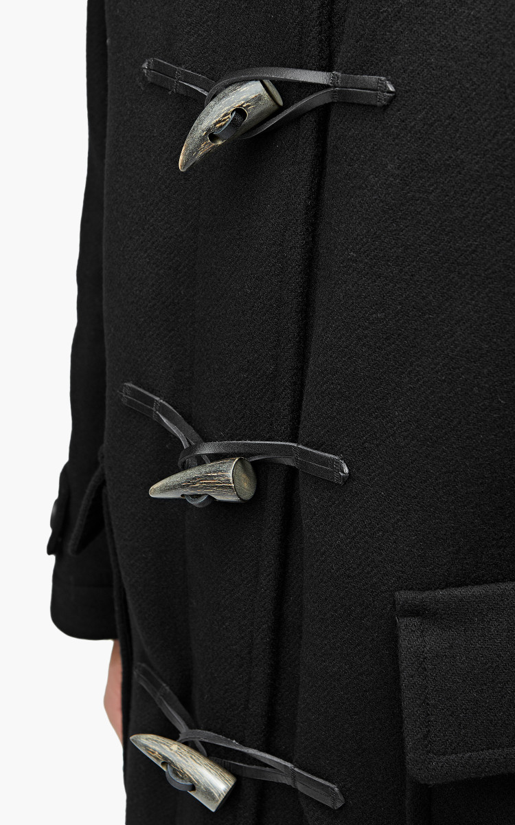 ジャケット・アウター YLEVE WOOL DOUBLE TWILL DUFFLE COAT YLÈVE Wool Double Twill Duffle Coat Black | Cultizm