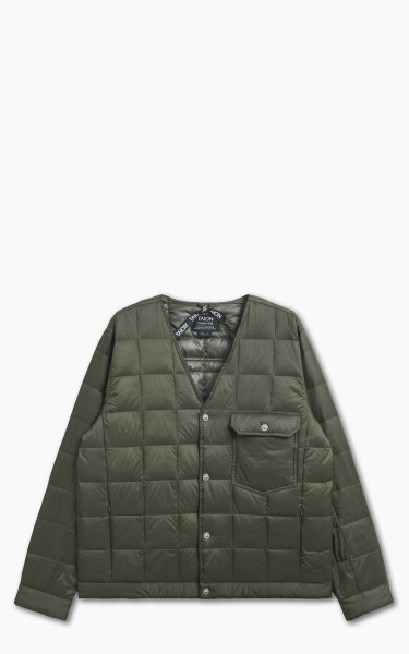 Taion Down Work Cardigan Dark Olive