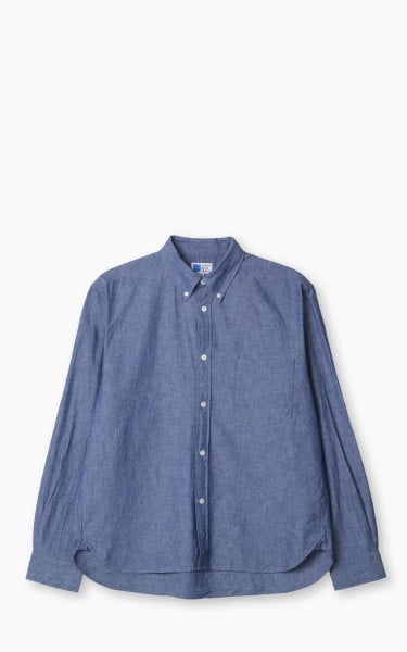 Japan Blue 5oz Cote d’Ivoire Cotton Selvedge Chambray Shirt Indigo