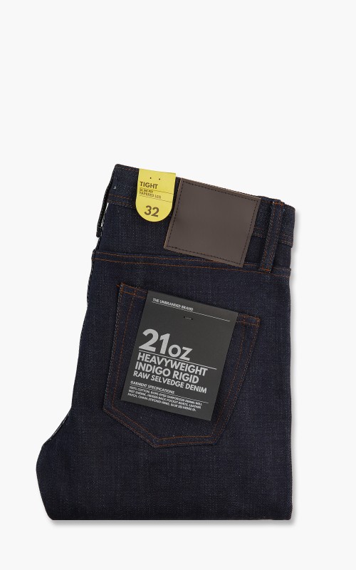 The Unbranded Brand UB421 Tight Fit Heavyweight Selvedge Indigo 21oz