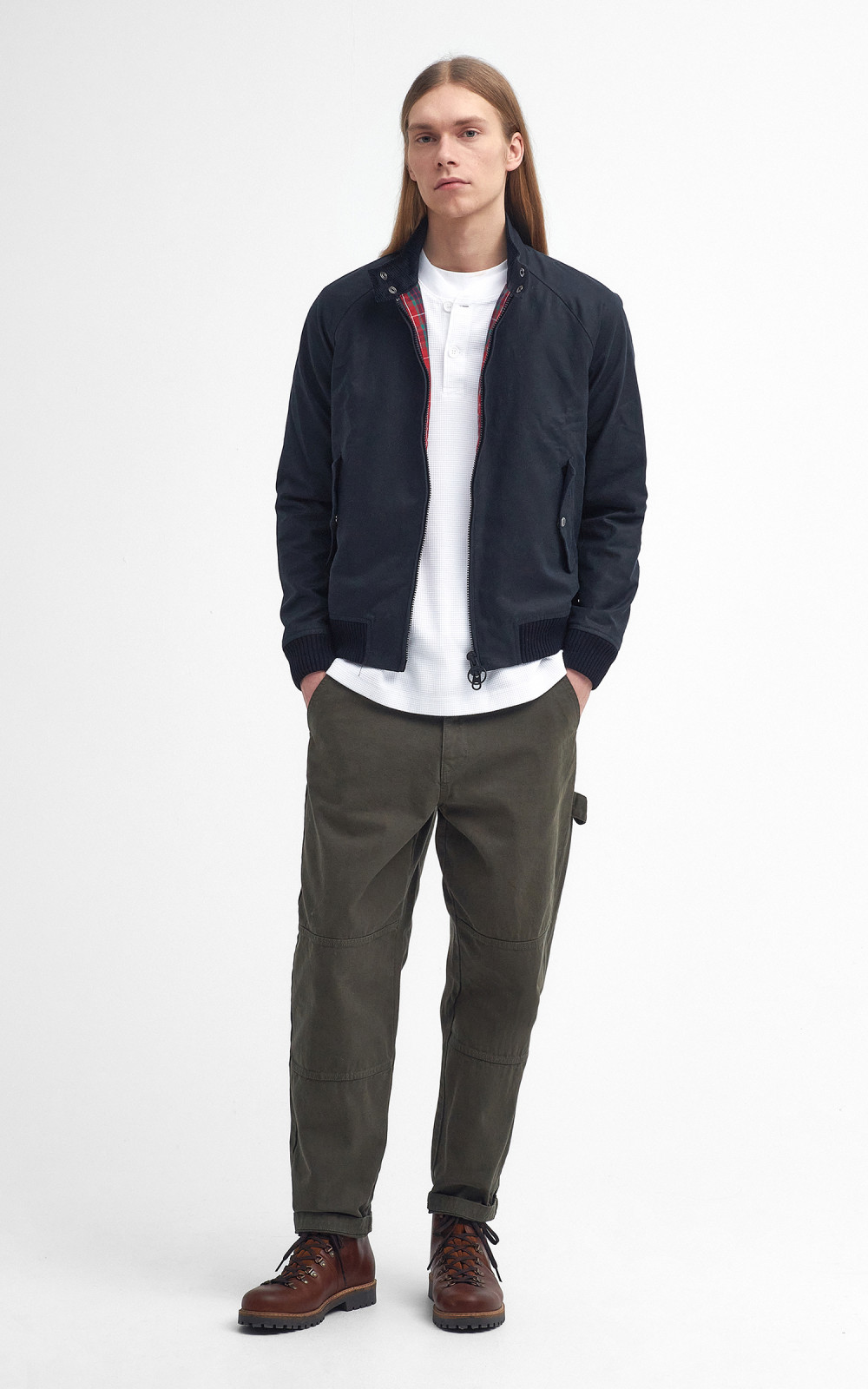 Barbour x Baracuta Porton Wax Jacket Navy | Cultizm