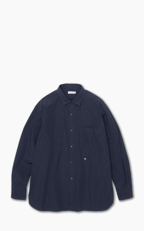 Nanamica Regular Collar Wind Shirt Dark Navy | Cultizm