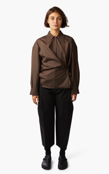 Lemaire Twisted Shirt Dry Silk Cacao