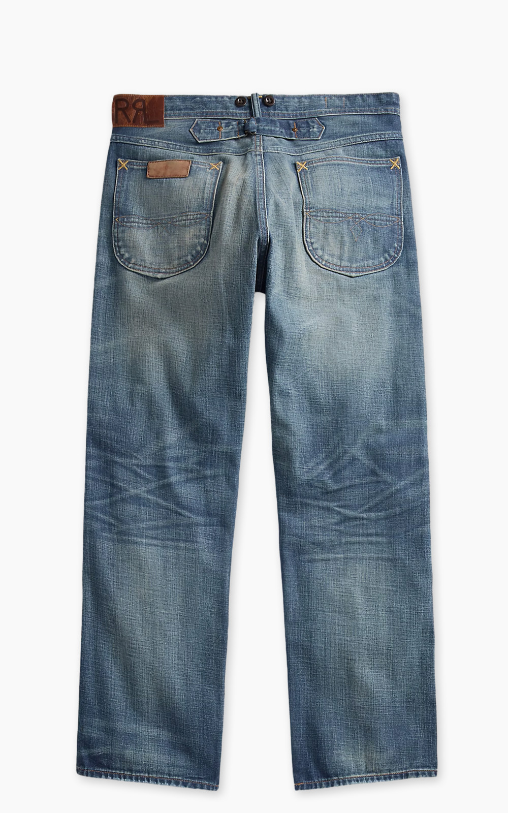 【Raucohouse】Unique pocket incision vintage denim pants Snap detail Incision cargo denim pants - Raucohouse | 60