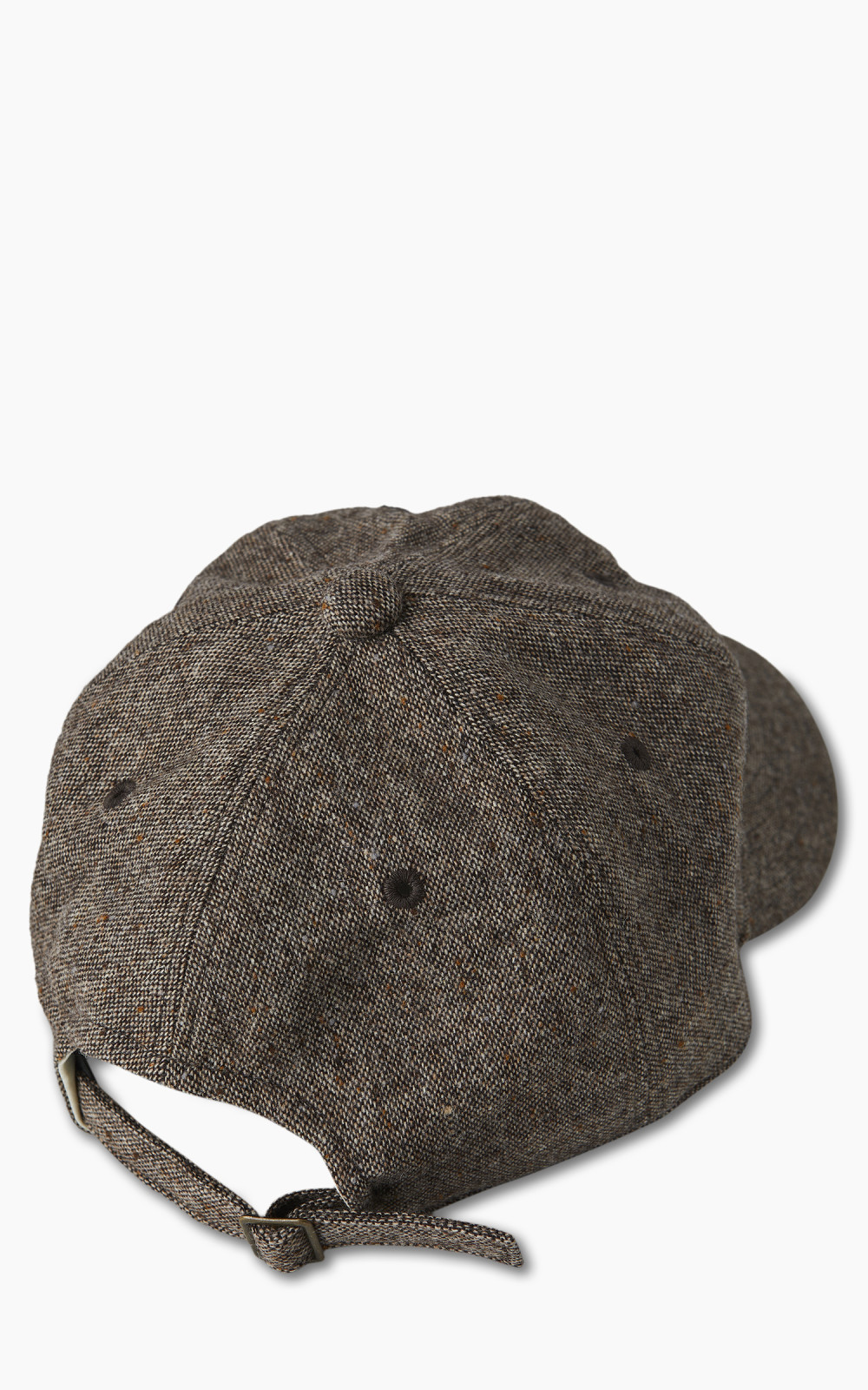 Fullcount 6 Panel Tweed Baseball Cap 'F' Patch Brown | Cultizm