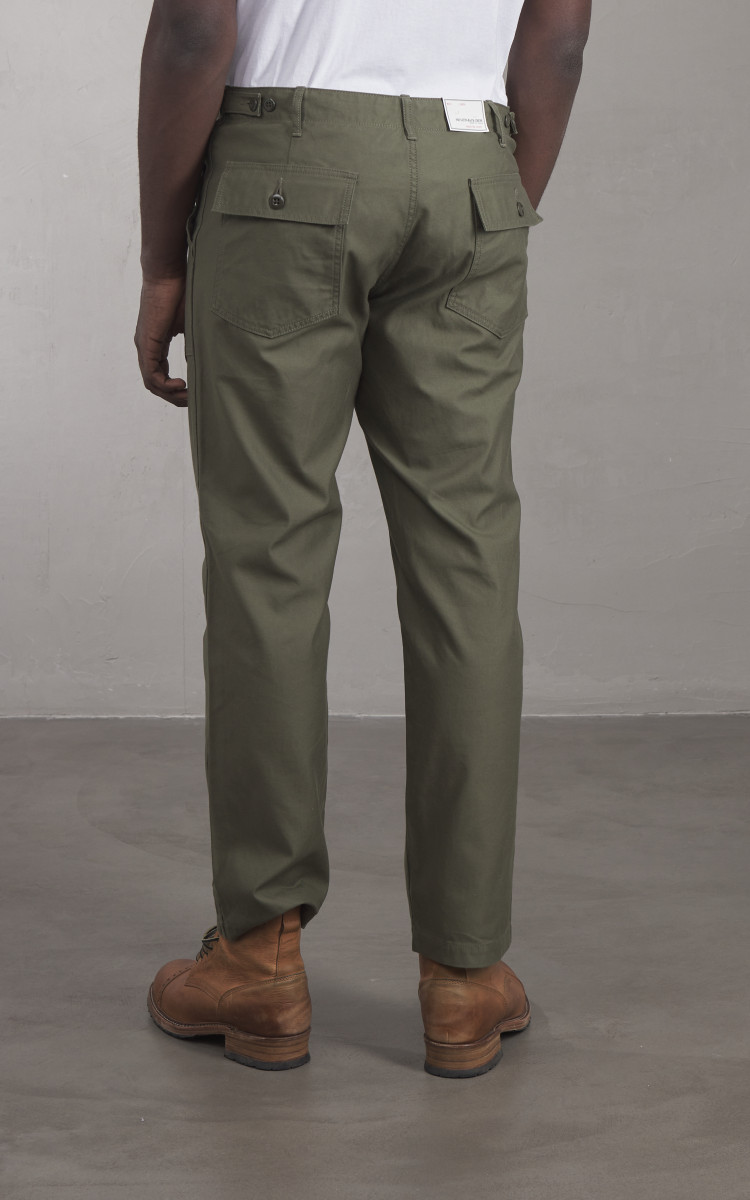 FOB FACTORY F0431 BAKER PANTS 1/S オリーブ FOB Factory F0431 Baker Pants Olive | Cultizm