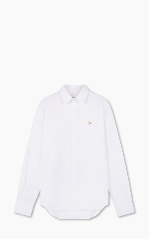 Maison Kitsuné Baby Fox Patch Classic Shirt Cotton Poplin White