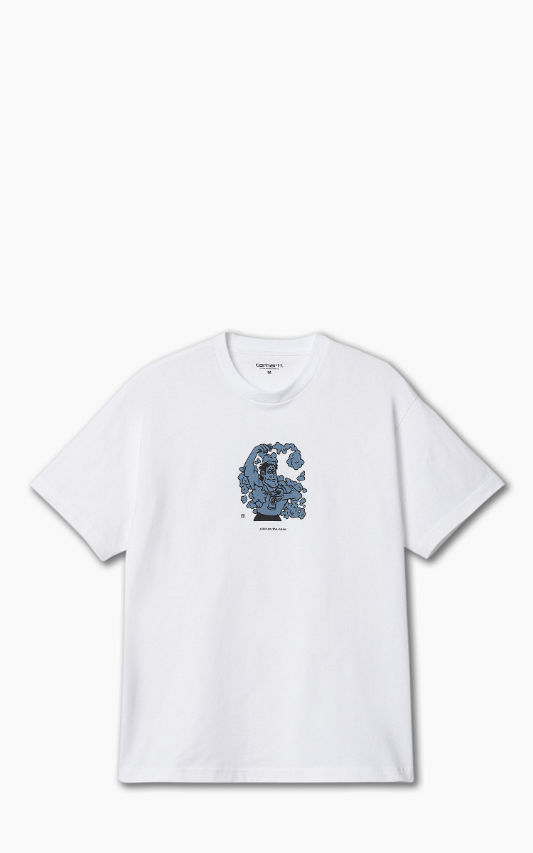【送料&関税込】Carhartt White Cotton S/s Rotation T-shirt I034771_02_XX-OF-01?$