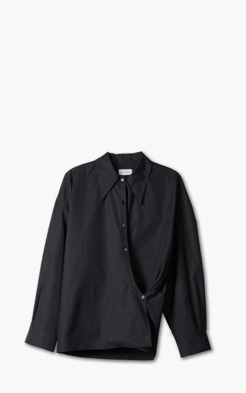 Lemaire Twisted Shirt Cotton Poplin Caviar