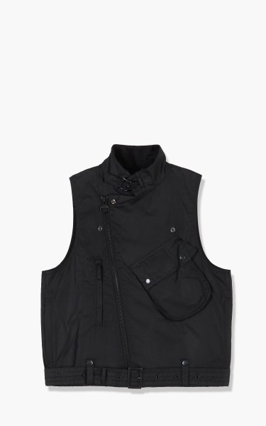 Barbour International x Engineered Garments Midtown Waxed Cotton Vest Black MWX1858BK71