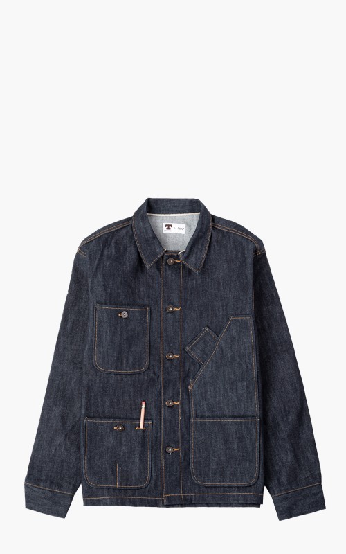 Tellason Coverall Jacket Selvedge Denim Indigo 16.5oz