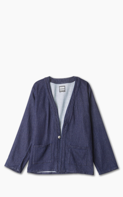 Momotaro Jeans MJK0050M23 Knit-ish Denim Cardigan Indigo