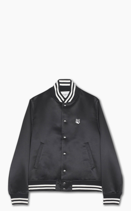 Maison Kitsuné Satin Teddy Jacket Black