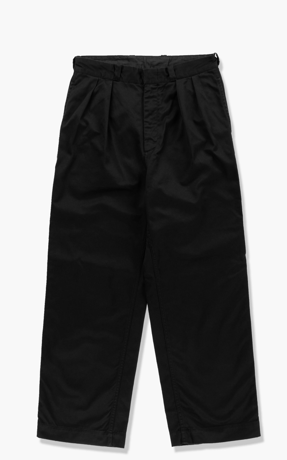 Nanamica Double Pleat Wide Chino Pants Black | Cultizm