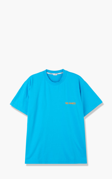 Sunnei Mini Logo Orange Classic T-Shirt Azure SN2PXH01AP-JE130-440-Orange
