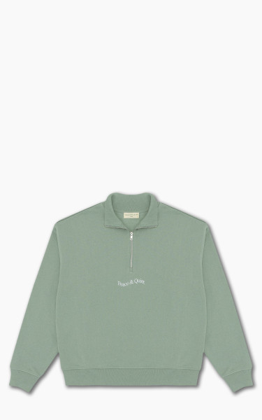Museum of Peace &amp; Quiet Wordmark Quarter Zip Sage