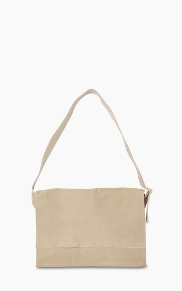 Amiacalva Washed Canvas Shoulder Bag L Beige