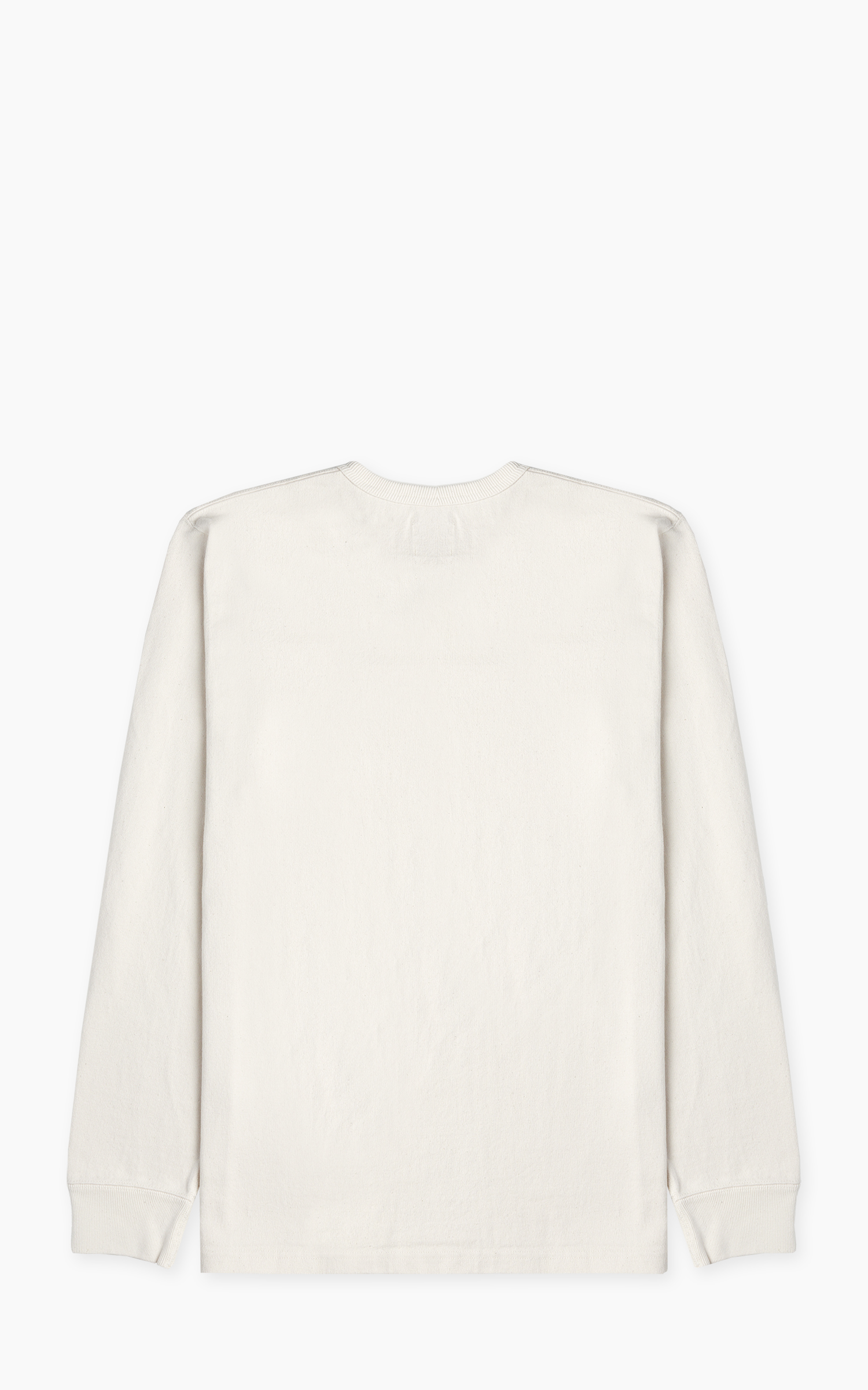 Wonder Looper Double Heavyweight Crewneck Longsleeve T-Shirt Ecru | Cultizm