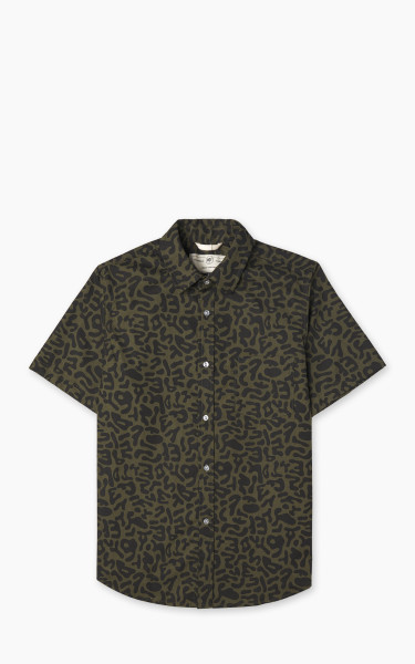 Rogue Territory Oxford Shirt S/S Alphabet Camo Olive