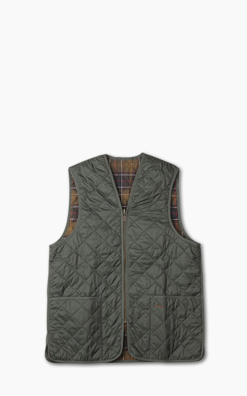 Barbour Quilted Zip Liner Olive
